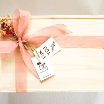 Somon Tül Kurdele Tasarımlı Büyük Kutu